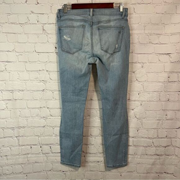 DL1961 Florence Cropped Mid Rise Instascuplt Light Wash Distressed Jean size 29 - Picture 5 of 7